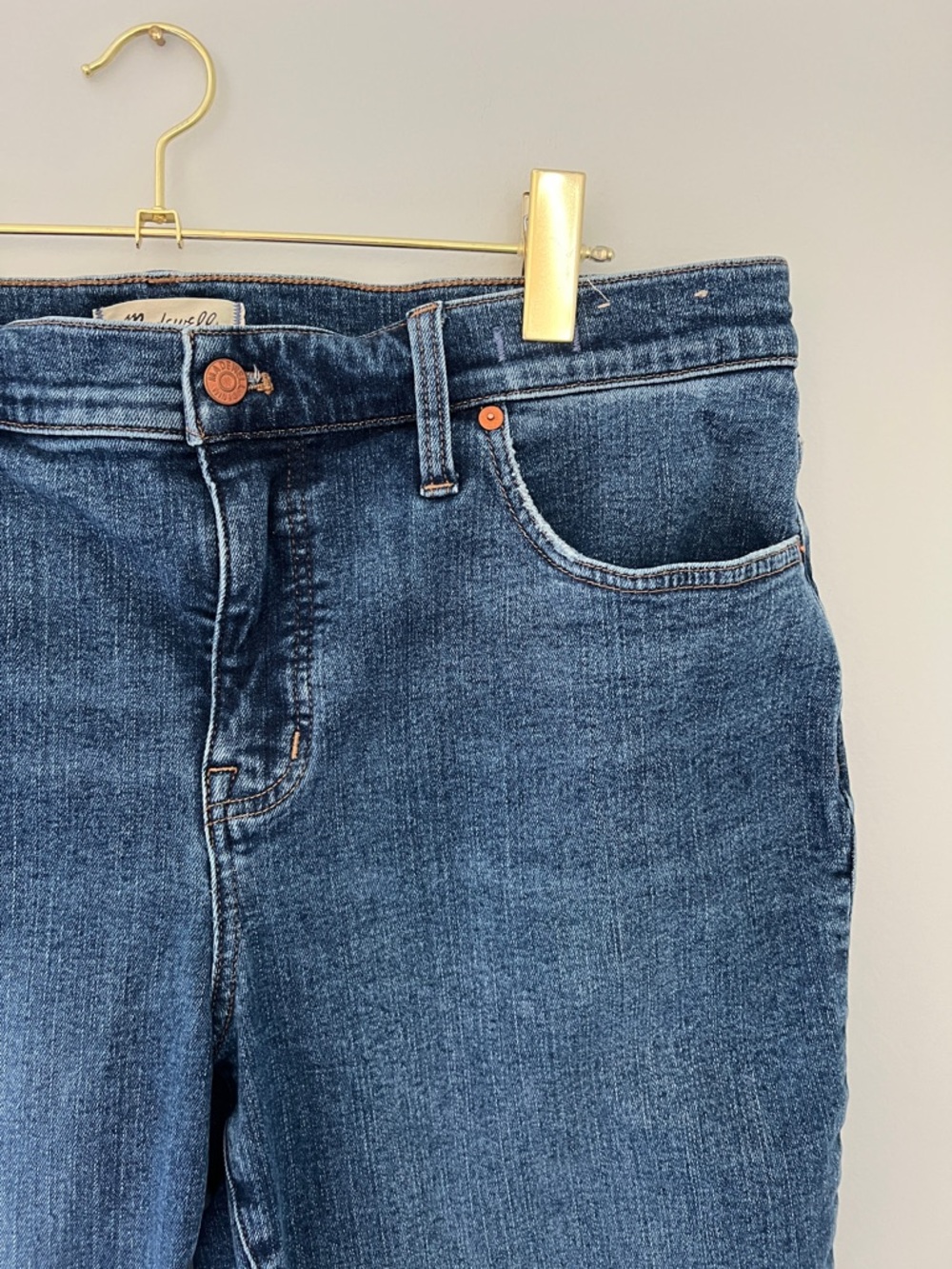 Madewell | Mid-Rise Kick Out Denim Jeans Indigo DM7708 Size 32 - Picture 4 of 16